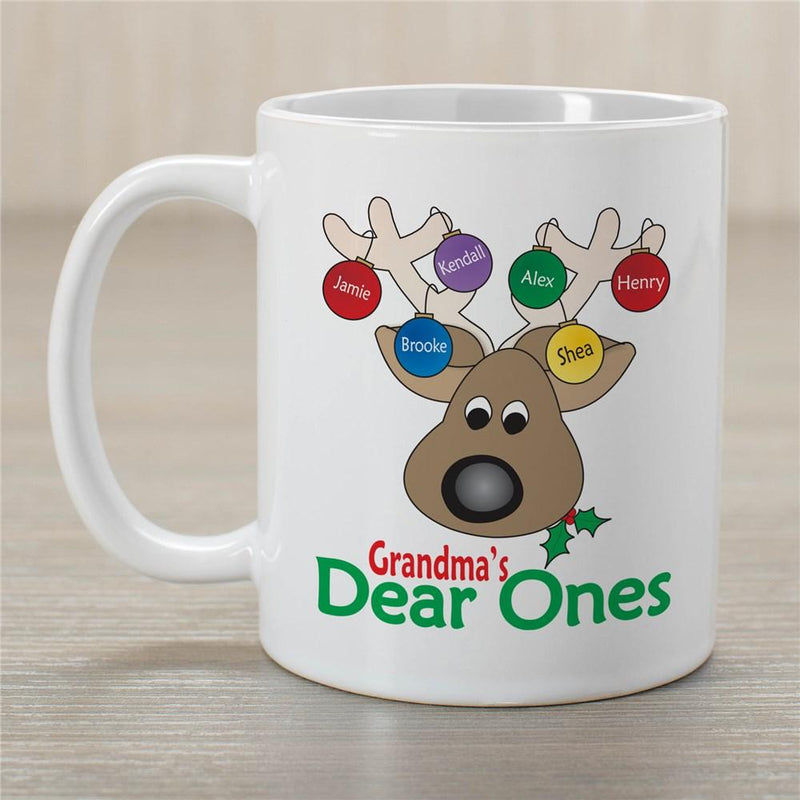 Dear Ones Personalized Christmas Coffee Mug