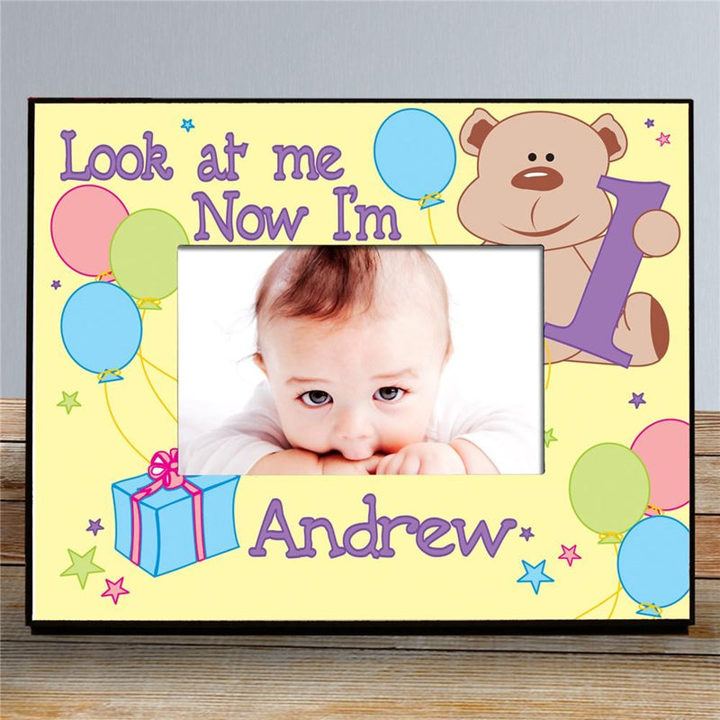 Children's Personalized Birthday Frame - Look at Me, 1,2,3