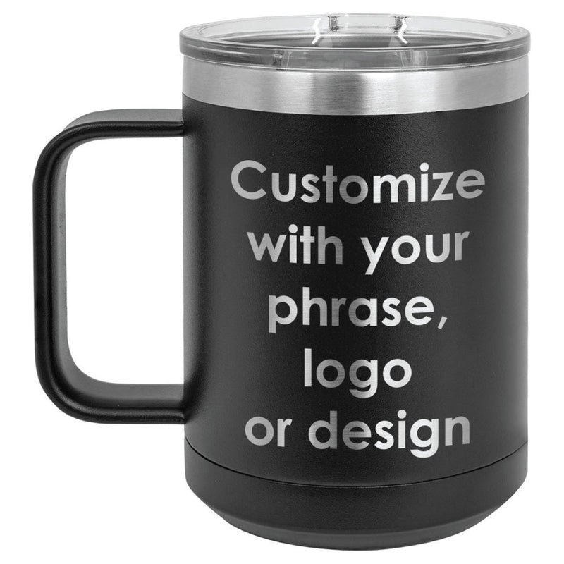 Personalized 15 oz Coffee Mug with Lid