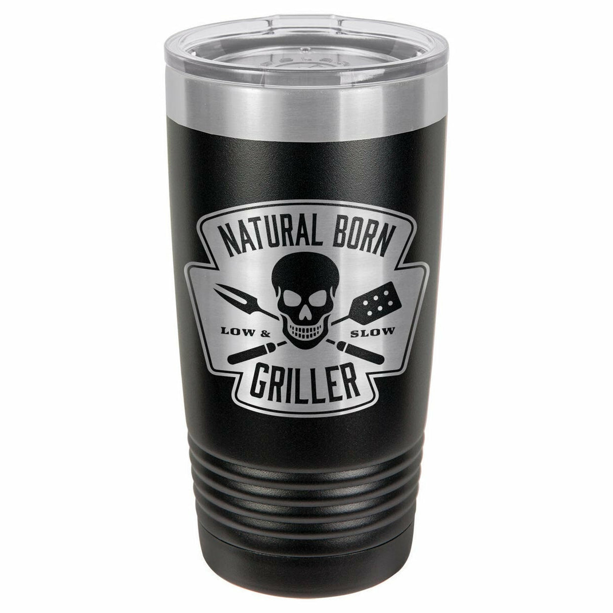Natural Born Griller Drink Tumbler With Straw - ONLY GIFTS