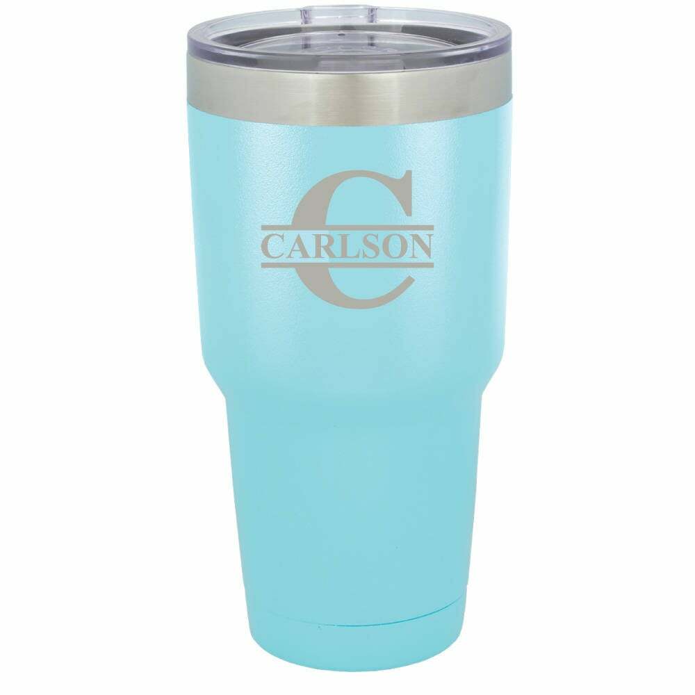 Monogram 30 oz Stainless Steel Drink Tumbler - ONLY GIFTS
