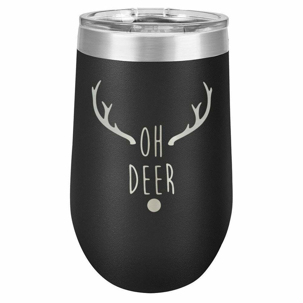 Oh Deer Drink Tumbler With Straw - ONLY GIFTS