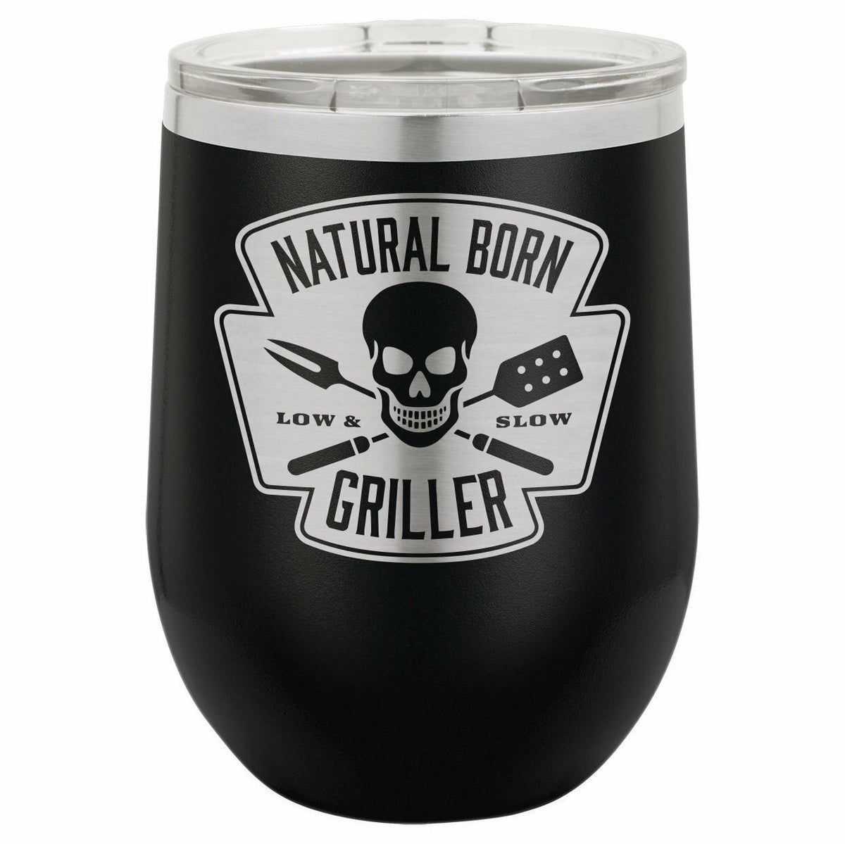 Natural Born Griller Drink Tumbler With Straw - ONLY GIFTS