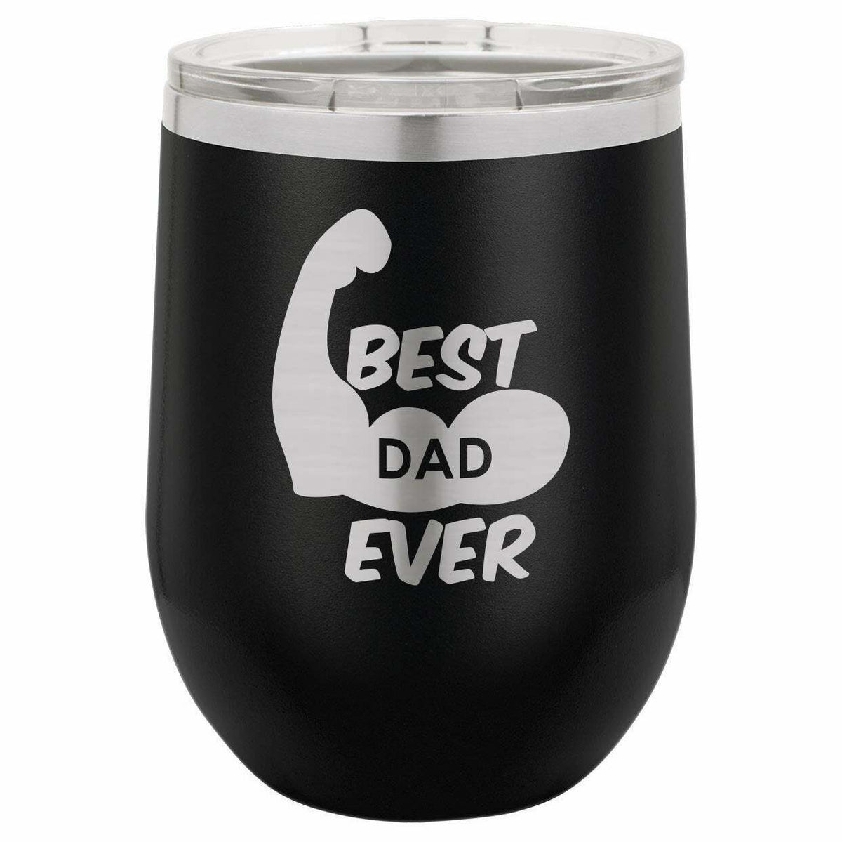 Best Dad Ever Muscles Drink Tumbler With Straw - ONLY GIFTS