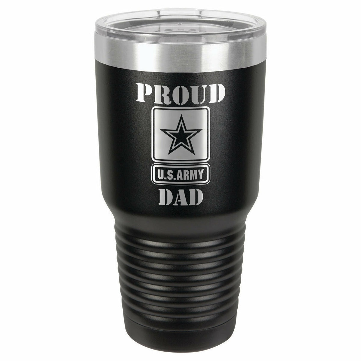 PROUD ARMY DAD Drink Tumbler With Straw - ONLY GIFTS