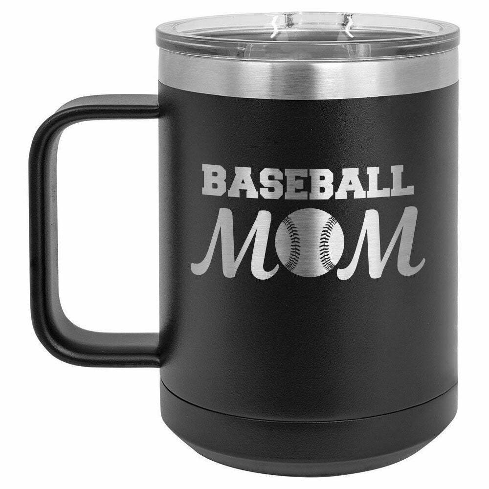 Baseball Mom Drink Tumbler With Straw - ONLY GIFTS