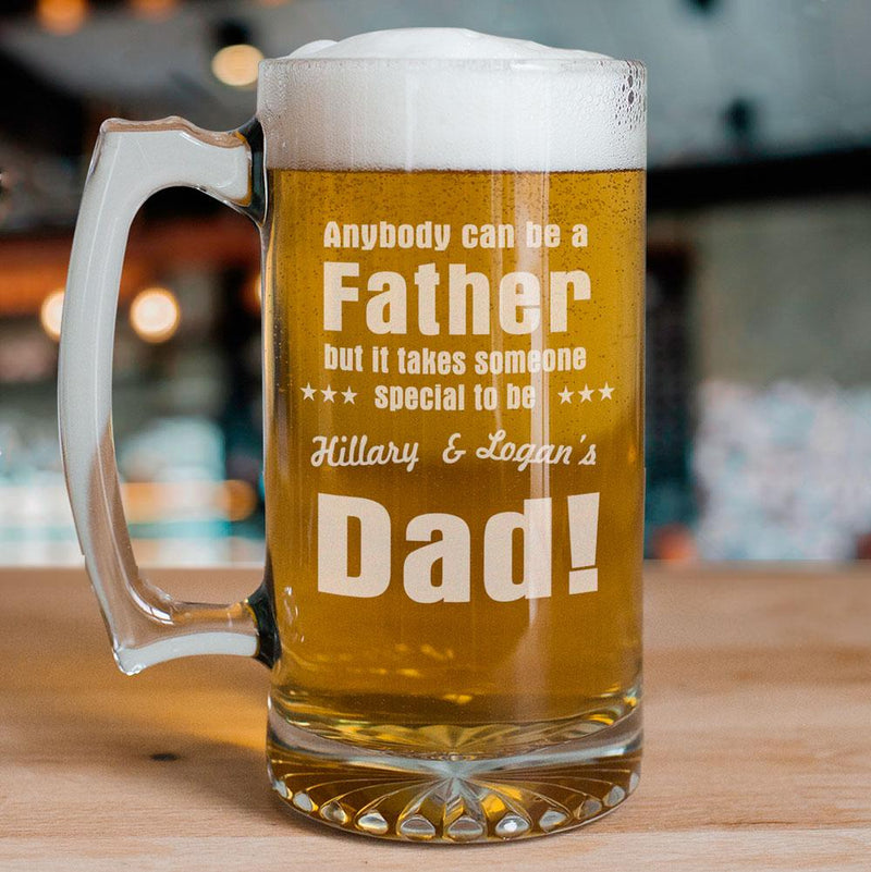 Anybody Can Be...Dad Sports Glass Mug