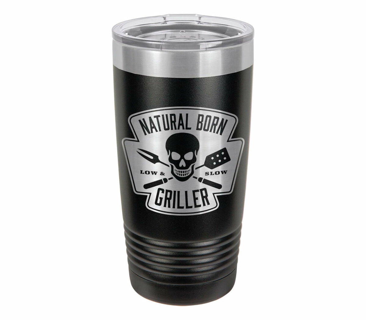 Natural Born Griller Drink Tumbler With Straw - ONLY GIFTS