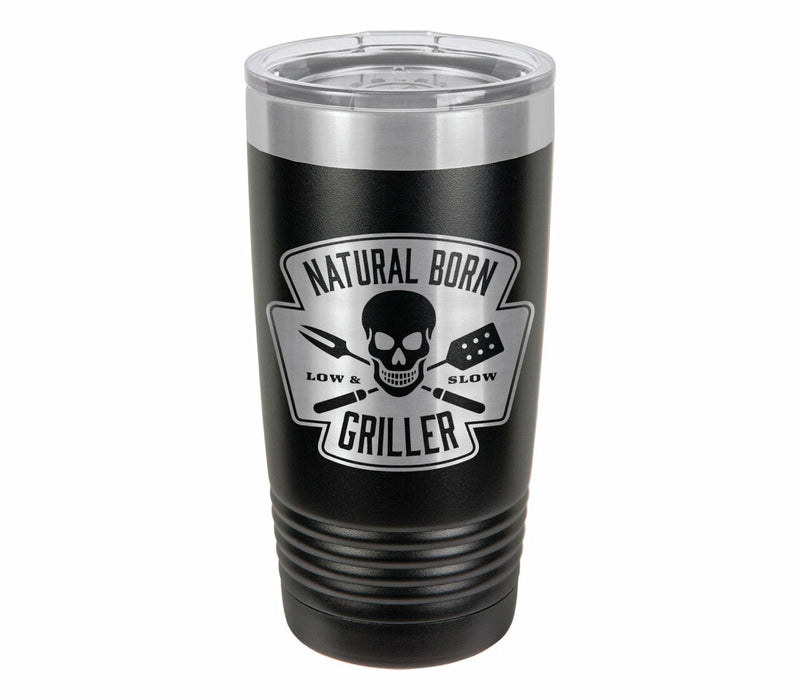 Natural Born Griller Drink Tumbler With Straw