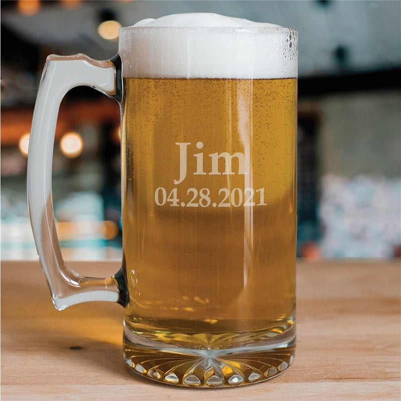 Personalized Any Name Sports Glass Mug