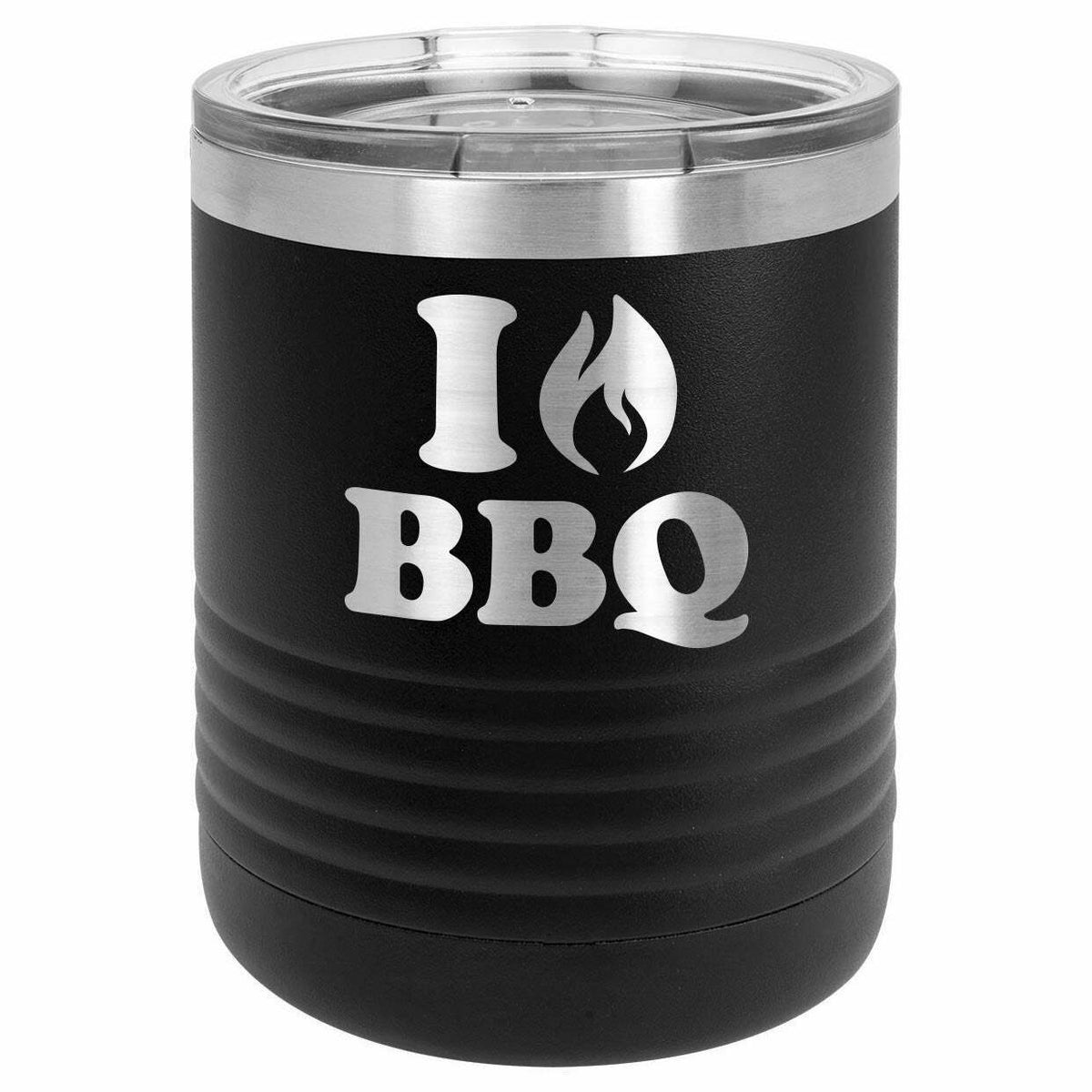 I Love BBQ Drink Tumbler With Straw - ONLY GIFTS