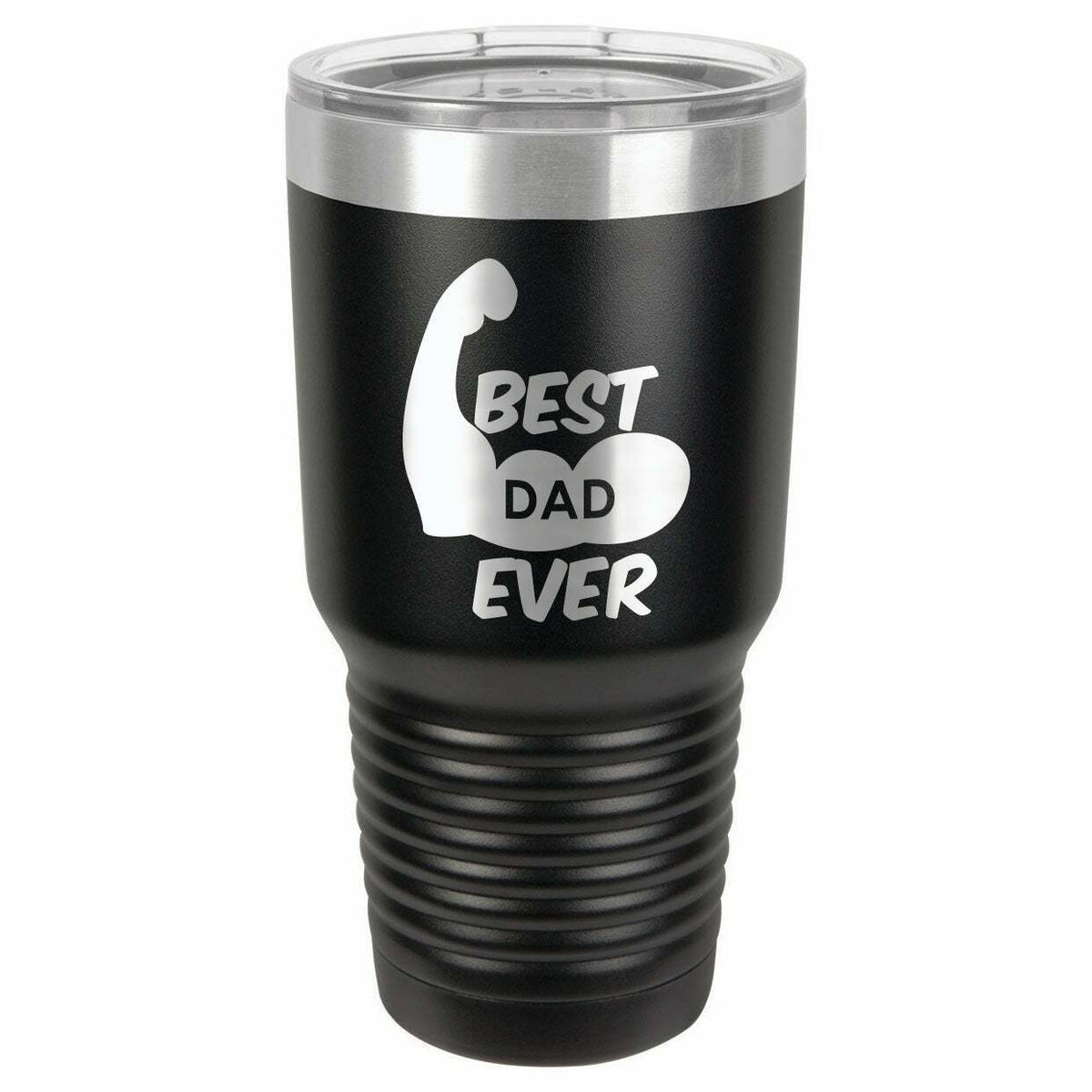 Best Dad Ever Muscles Drink Tumbler With Straw - ONLY GIFTS