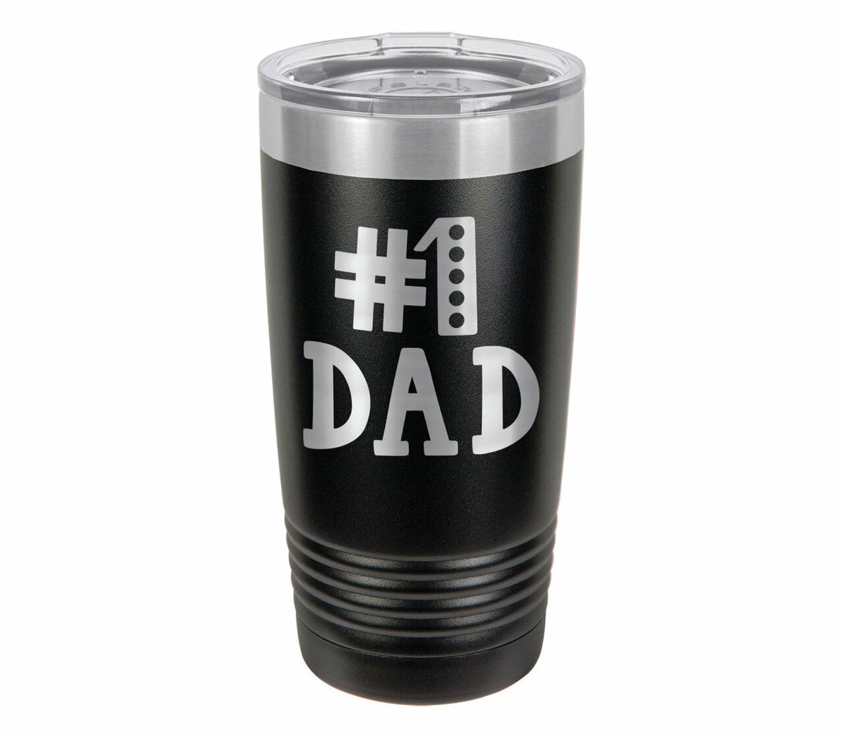 Number 1 Dad, #1 Dad Drink Tumbler With Straw - ONLY GIFTS
