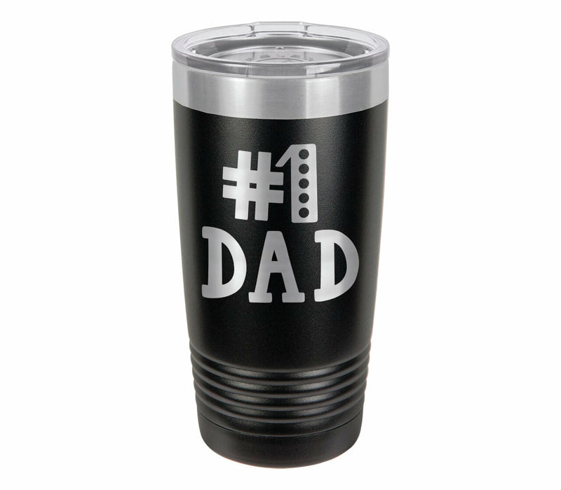 Number 1 Dad, #1 Dad Drink Tumbler With Straw