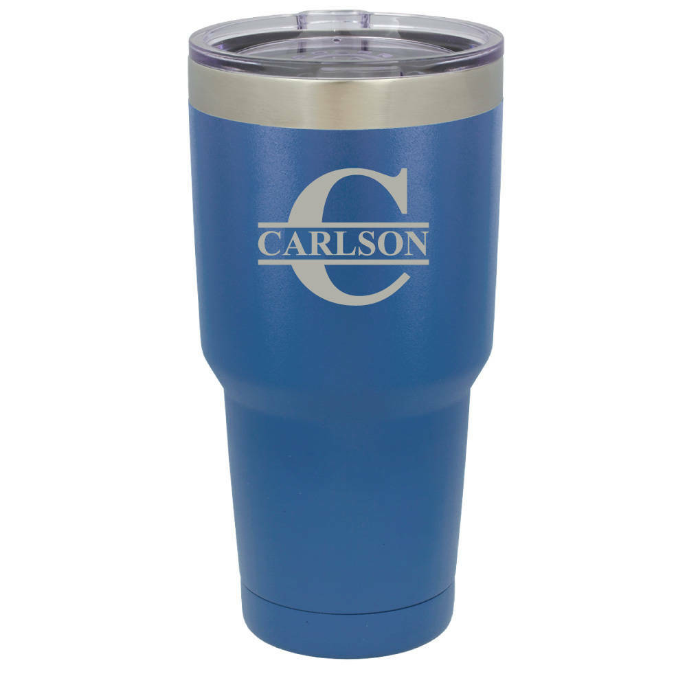 Monogram 30 oz Stainless Steel Drink Tumbler - ONLY GIFTS