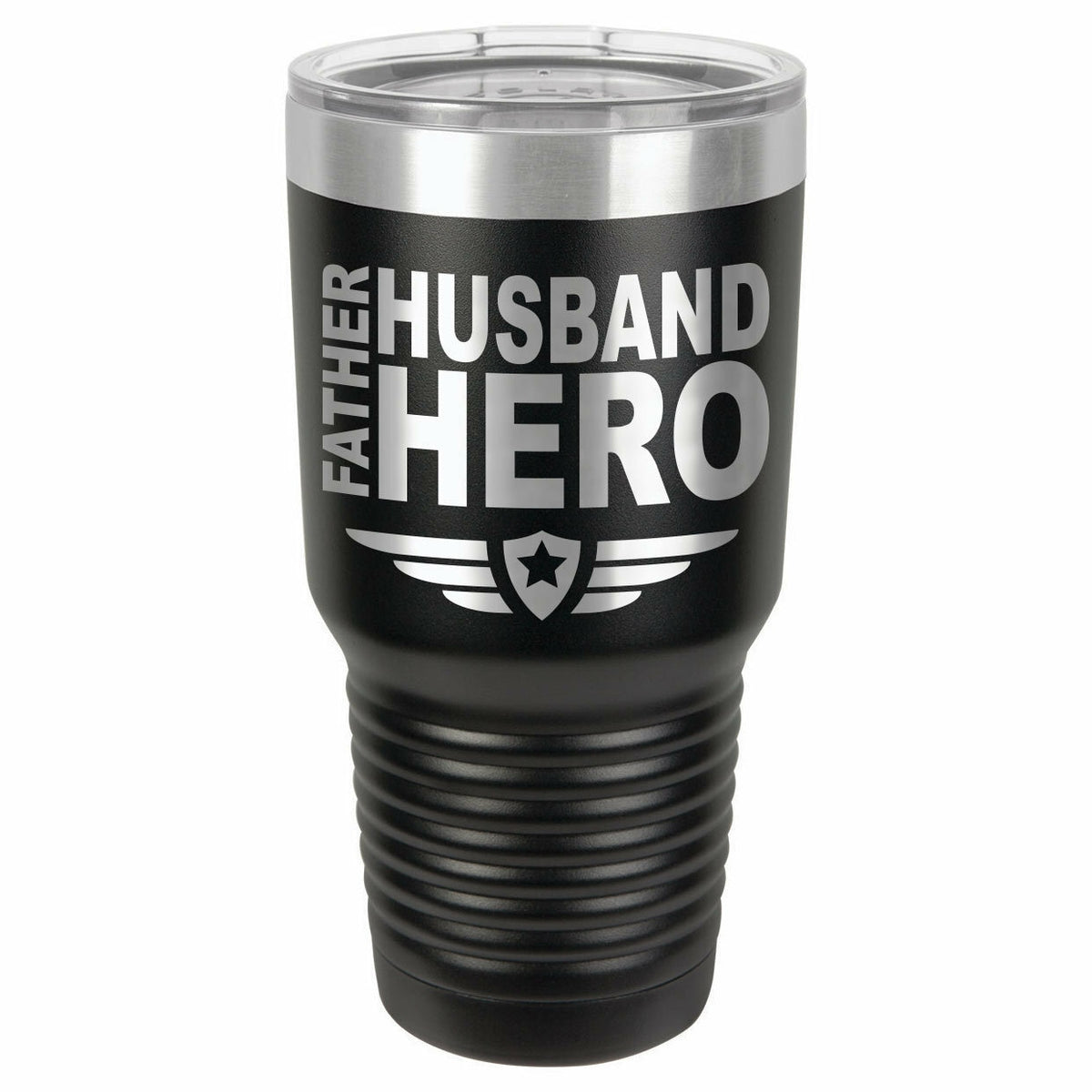 Father Husband Hero Drink Tumbler With Straw - ONLY GIFTS