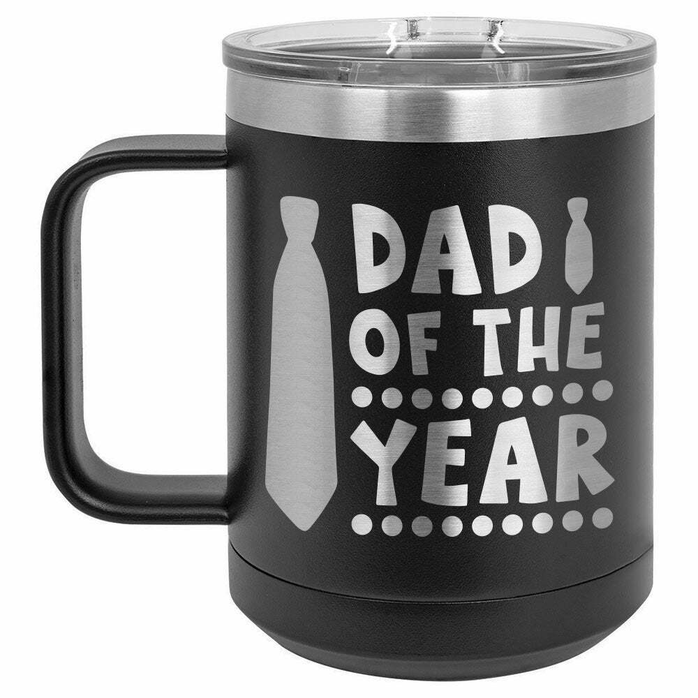 Dad Of The Year Drink Tumbler With Straw - ONLY GIFTS