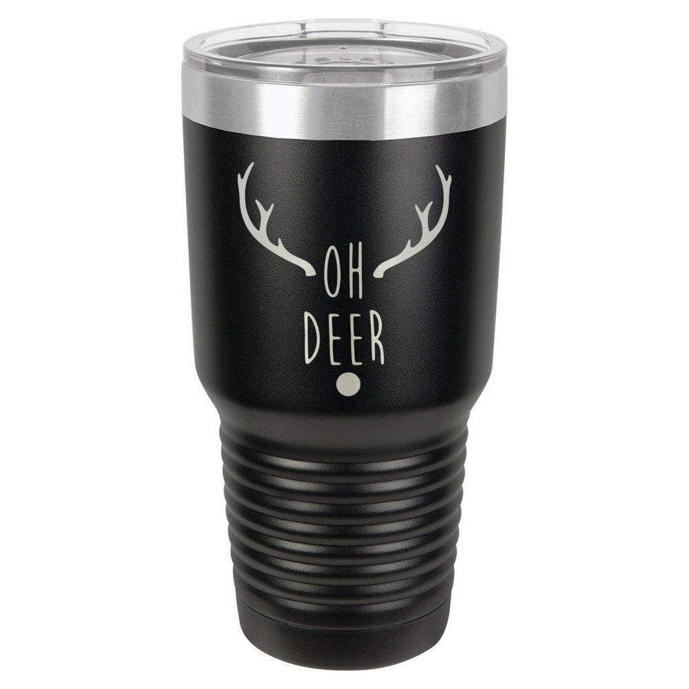Oh Deer Drink Tumbler With Straw - ONLY GIFTS