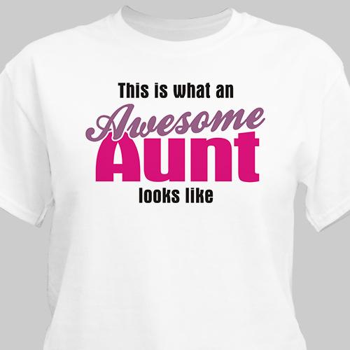 Awesome Aunt Personalized T-Shirt