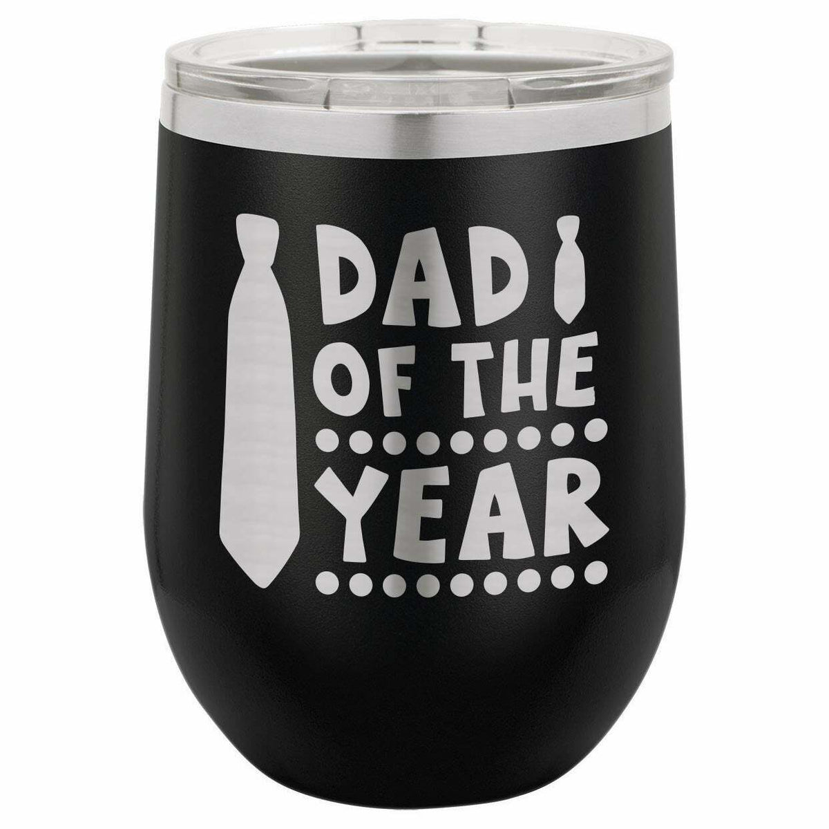Dad Of The Year Drink Tumbler With Straw - ONLY GIFTS