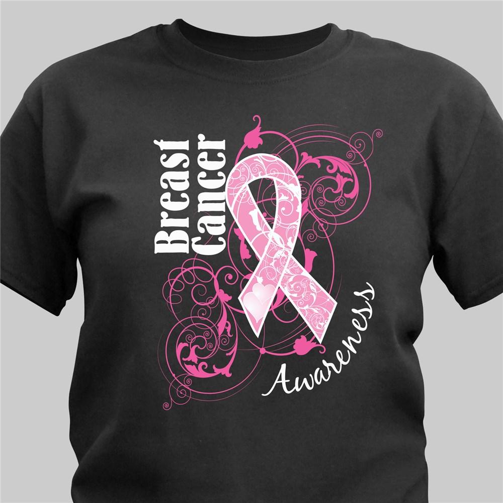 Breast Cancer Hope Ribbon Awareness T-Shirt - ONLY GIFTS