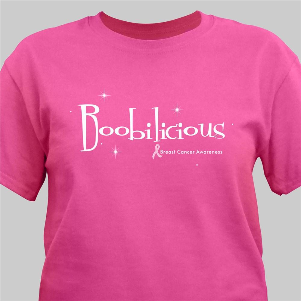 Boobilicious Breast Cancer Awareness T-Shirt - ONLY GIFTS