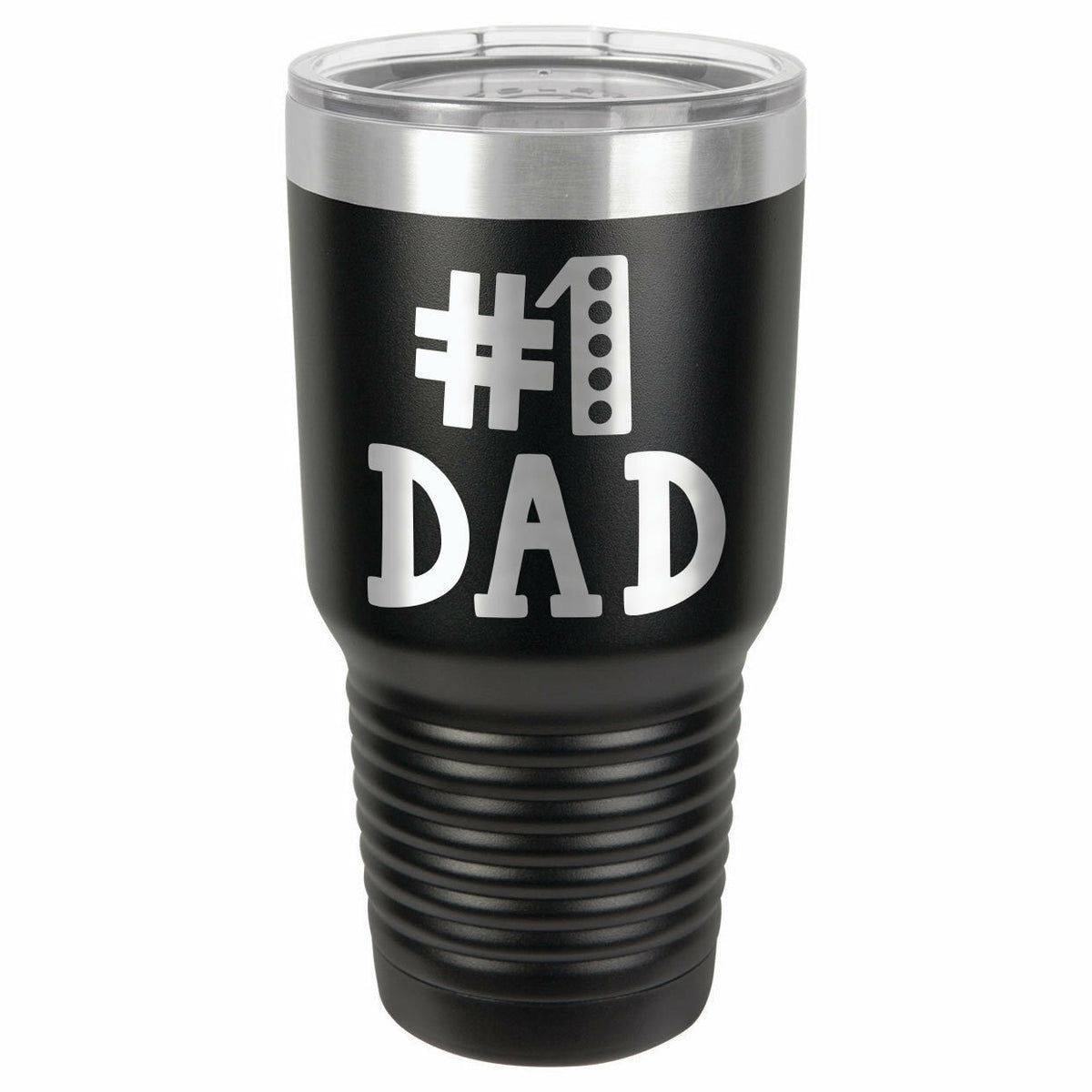 Number 1 Dad, #1 Dad Drink Tumbler With Straw - ONLY GIFTS