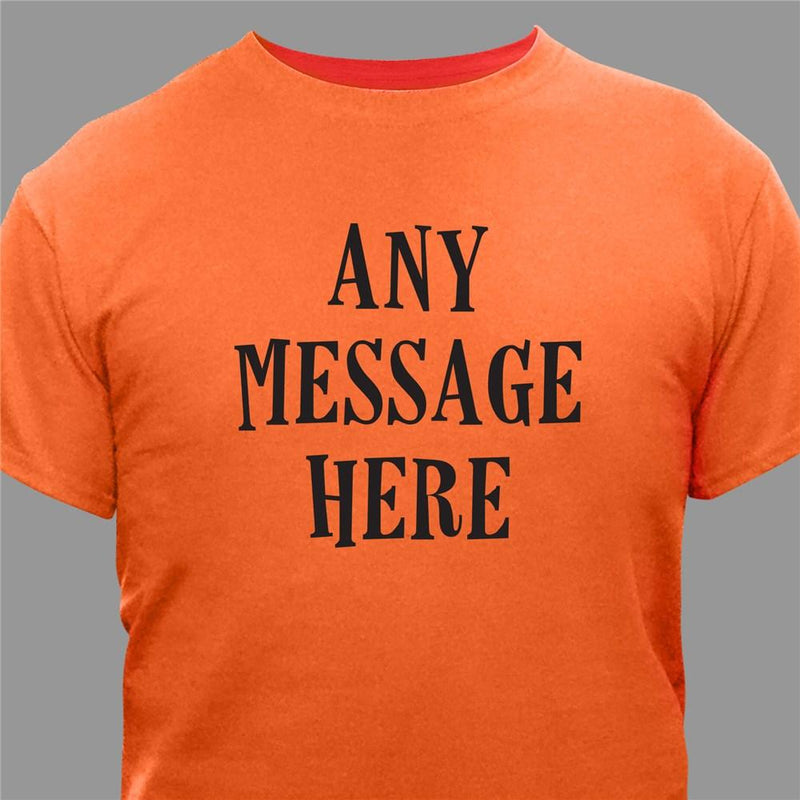 Custom Message Halloween T-Shirt