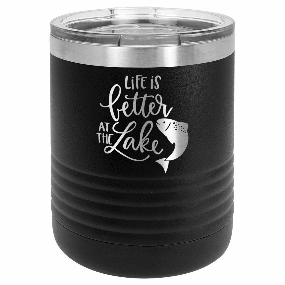 Life Is Better At The Lake Drink Tumbler With Straw - ONLY GIFTS