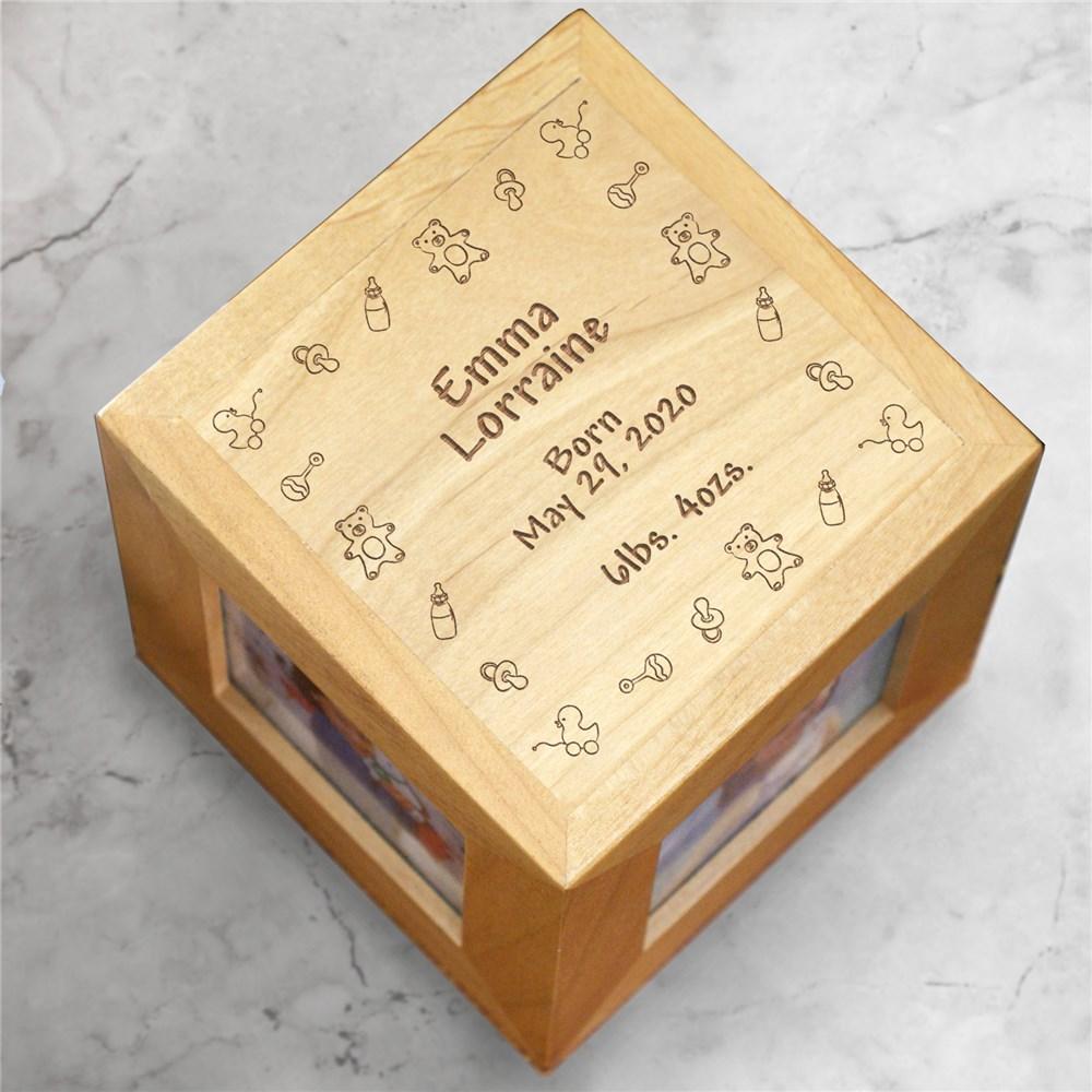 Baby Toys Baby Personalized Photo Cube - ONLY GIFTS