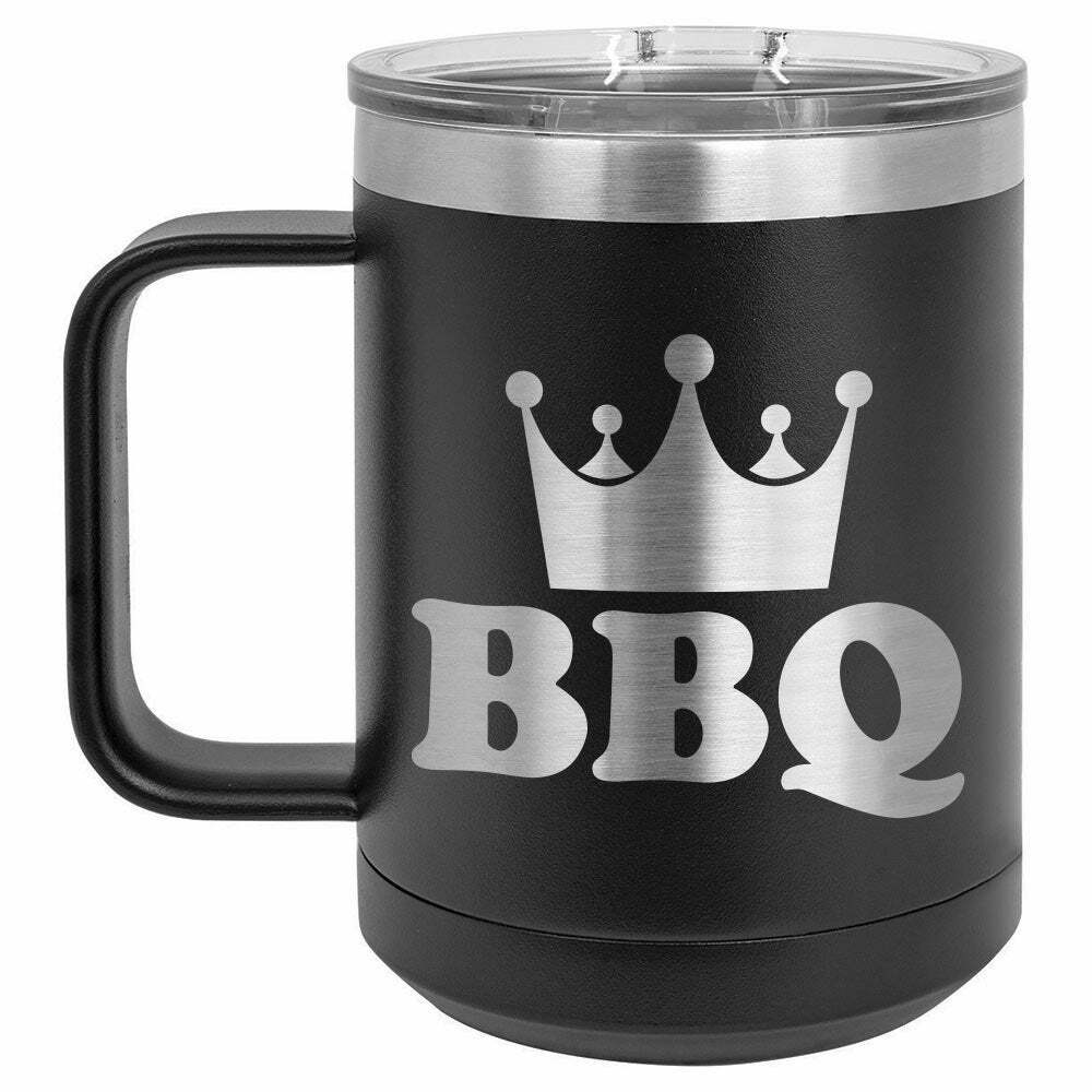 BBQ King Drink Tumbler With Straw - ONLY GIFTS