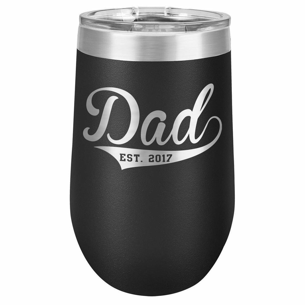 Dad Established 2020 Drink Tumbler With Straw - ONLY GIFTS