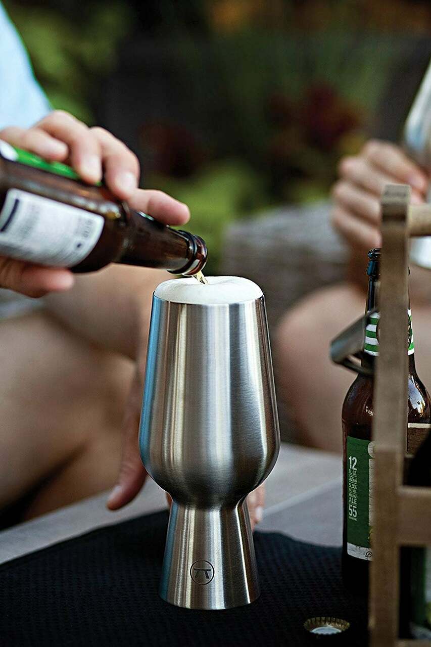 Custom Groomsmen Stainless Steel IPA Glass, Set of 2 - ONLY GIFTS