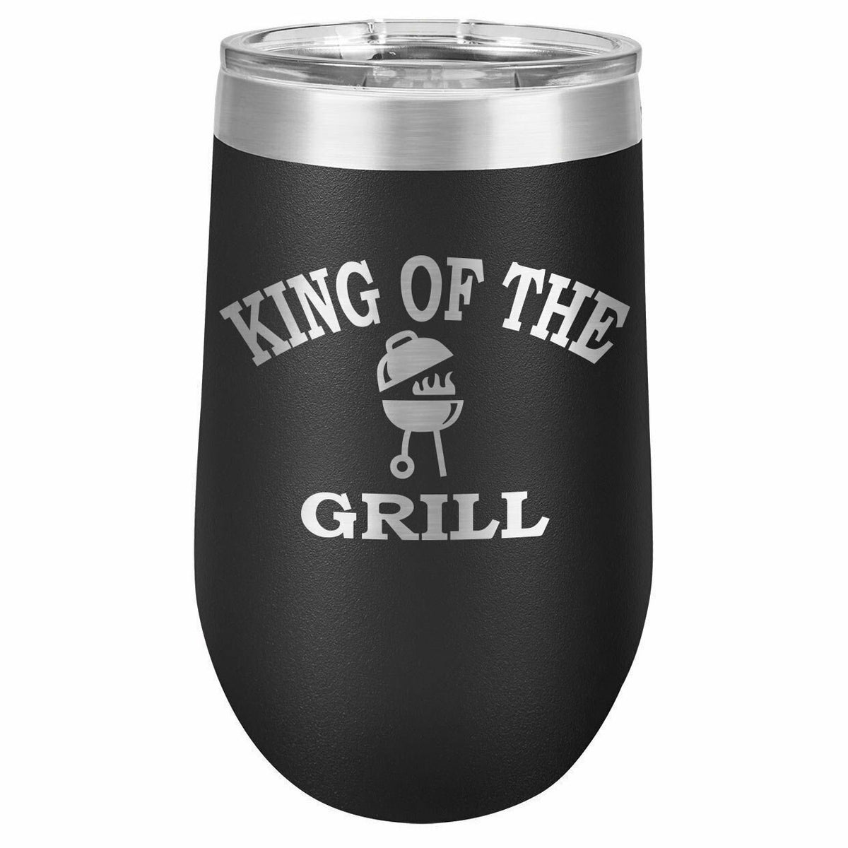 King Of The Grill Drink Tumbler With Straw - ONLY GIFTS