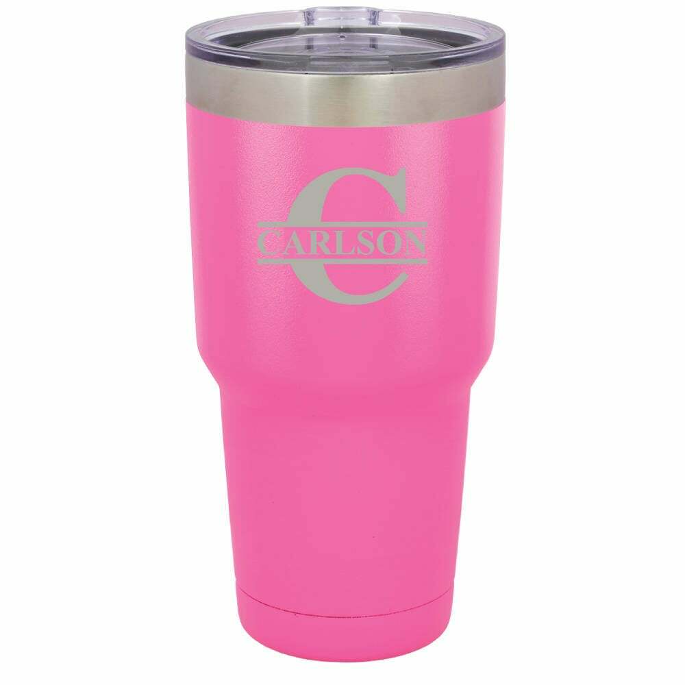 Monogram 30 oz Stainless Steel Drink Tumbler - ONLY GIFTS