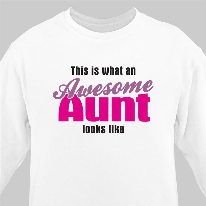 Awesome Aunt Personalized Sweatshirt