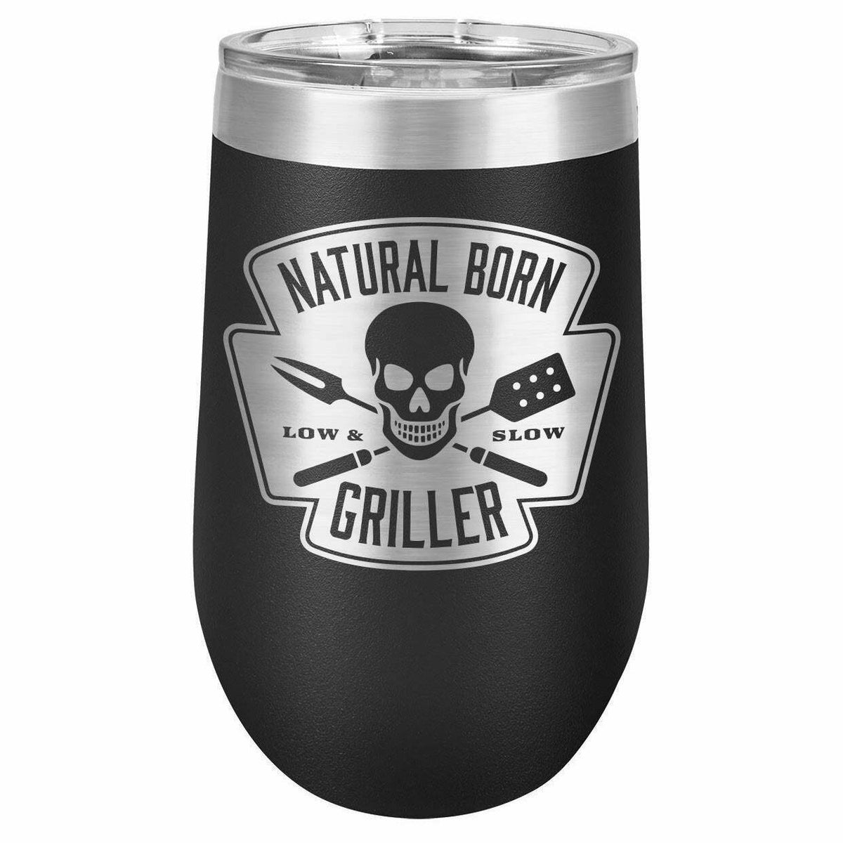 Natural Born Griller Drink Tumbler With Straw - ONLY GIFTS