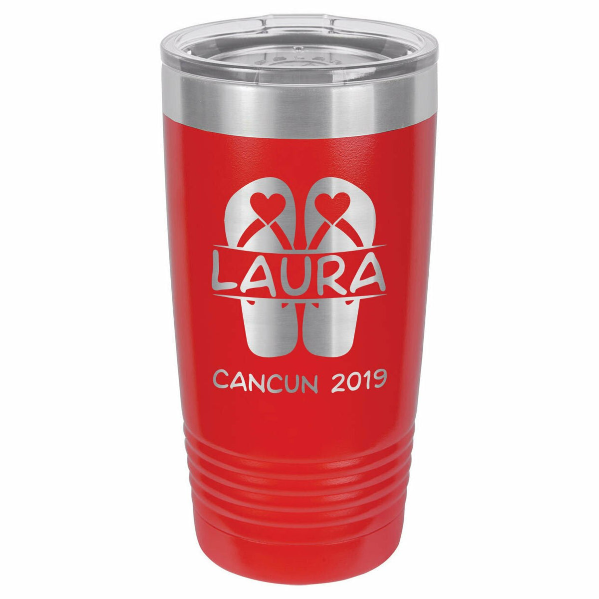 Personalized Vacation Drink Tumbler With Straw - ONLY GIFTS