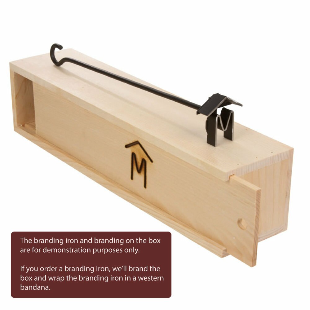 Blank Pine Gift Box | Slide Top Wine Box | 3.5&quot; x 3.5&quot; x 16.5&quot; - ONLY GIFTS