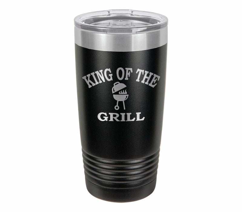 King Of The Grill Drink Tumbler With Straw