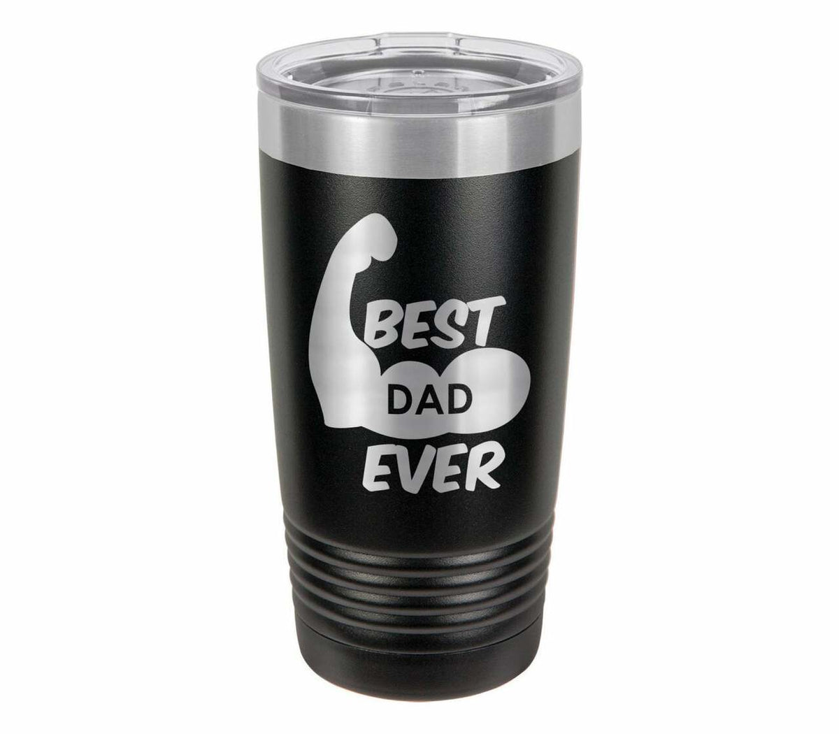 Best Dad Ever Muscles Drink Tumbler With Straw - ONLY GIFTS