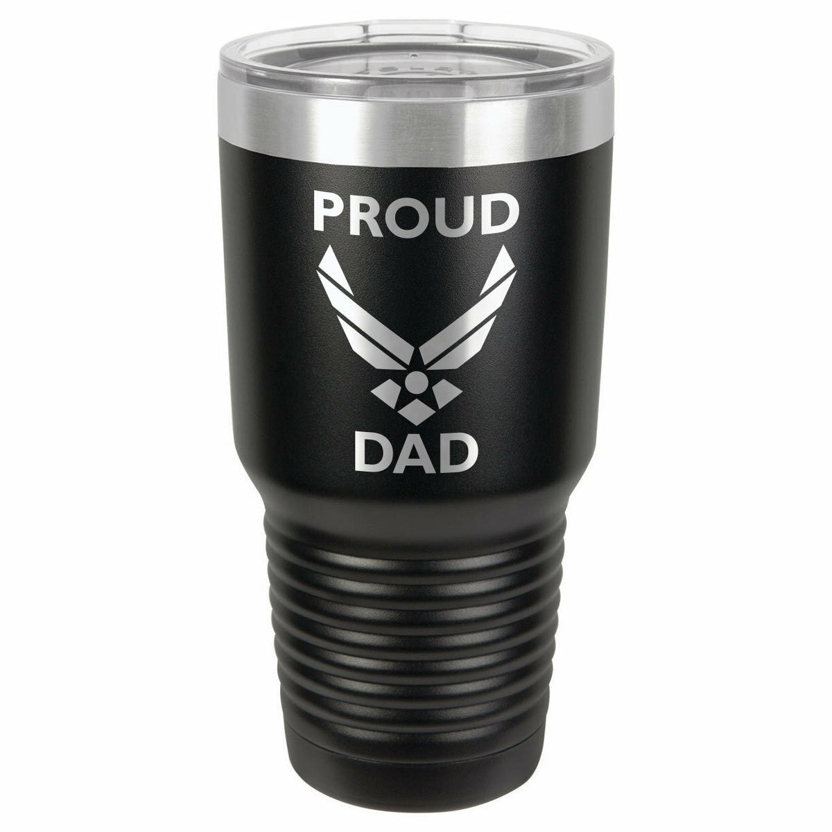 Proud Air Force Dad Drink Tumbler With Straw - ONLY GIFTS