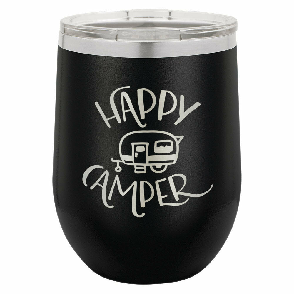 HAPPY CAMPER Drink Tumbler With Straw - ONLY GIFTS