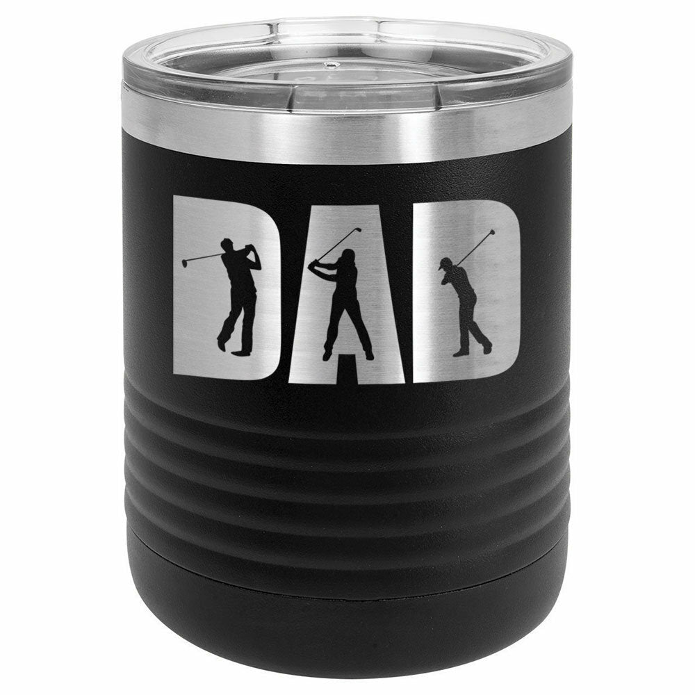 Golf Dad Knockout Drink Tumbler With Straw - ONLY GIFTS