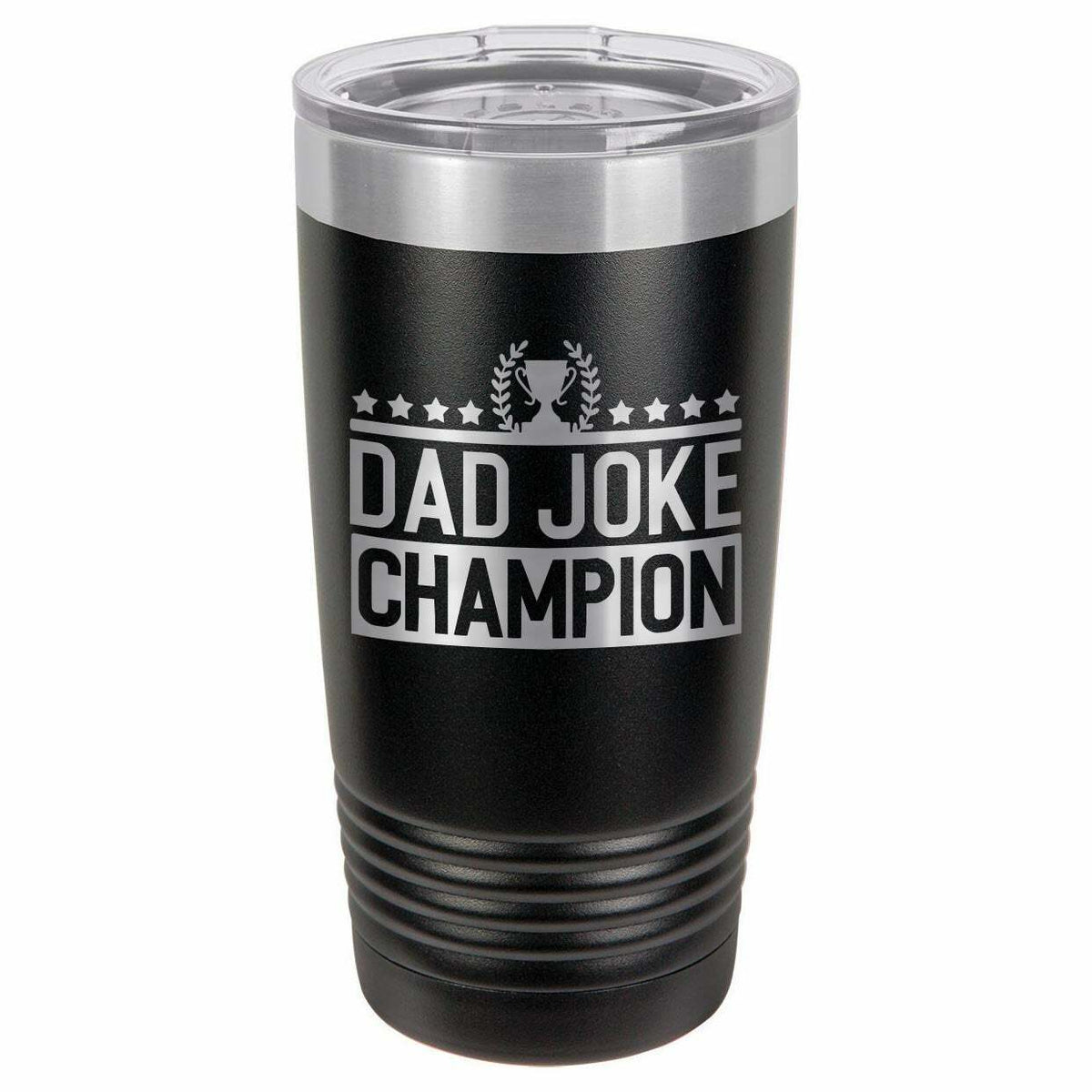 Dad Joke Champion Drink Tumbler With Straw - ONLY GIFTS