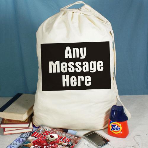 Any Message Here Laundry Bag - ONLY GIFTS