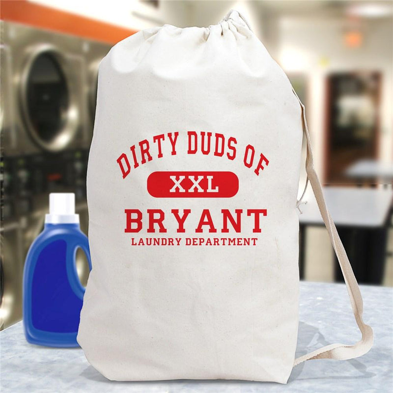 Dirty Duds Laundry Department Personalized Laundry Bag