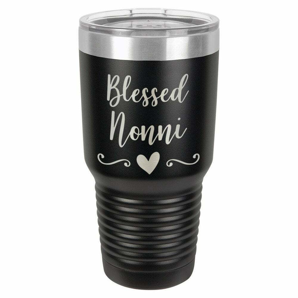 Blessed Nonni Drink Tumbler With Straw - ONLY GIFTS