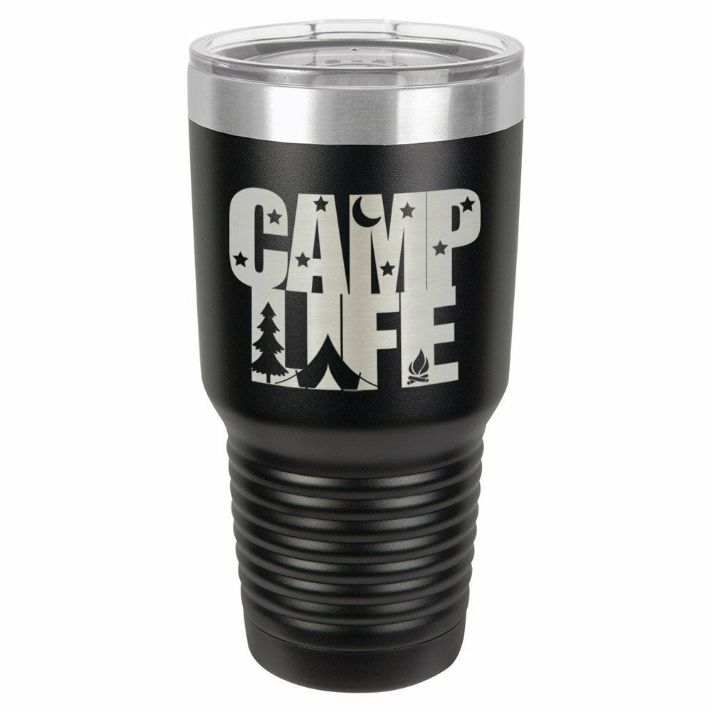 CAMP LIFE Drink Tumbler With Straw - ONLY GIFTS
