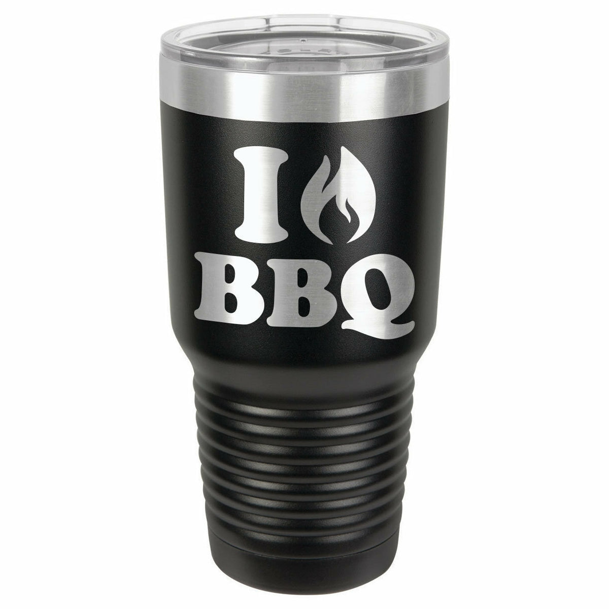 I Love BBQ Drink Tumbler With Straw - ONLY GIFTS